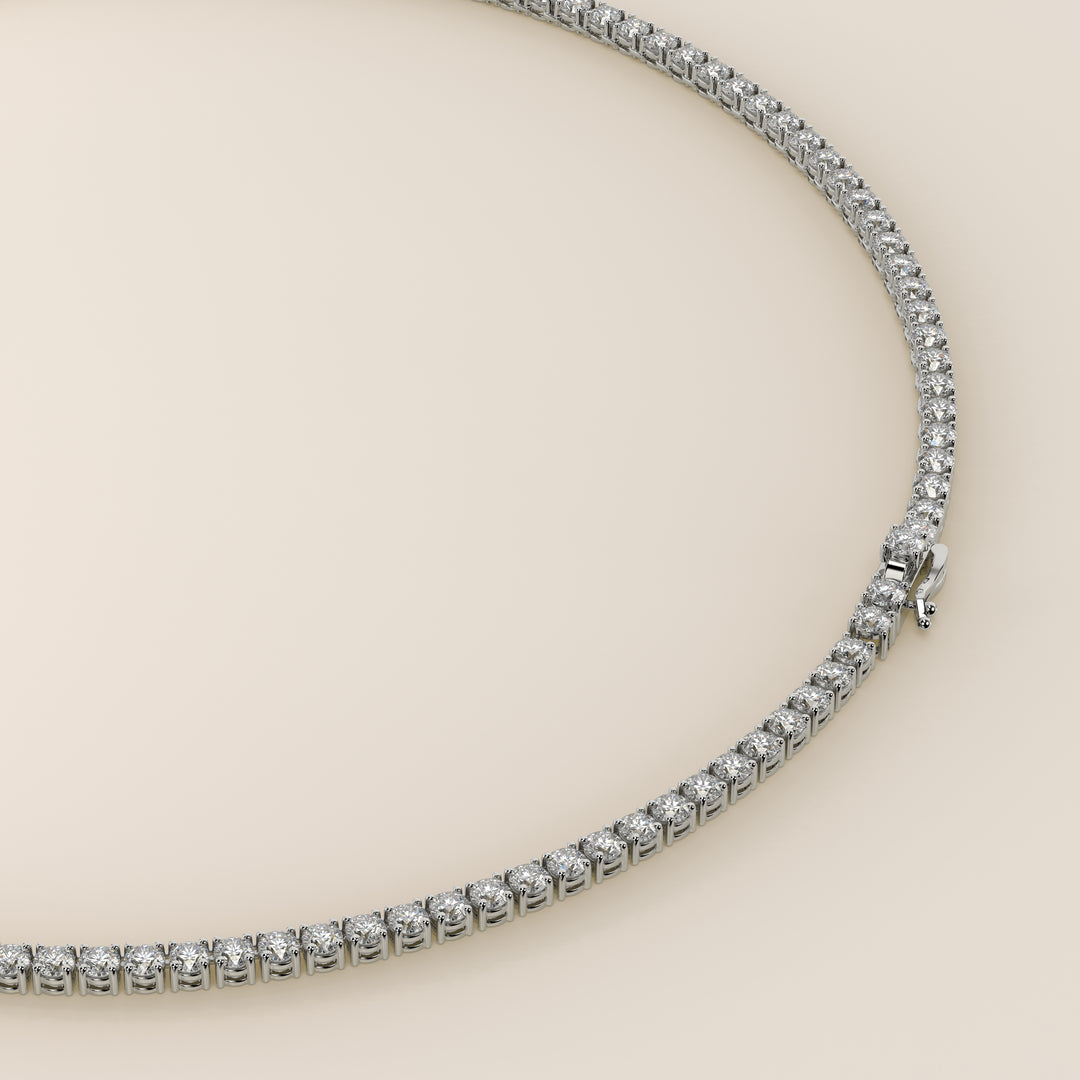 Chris - Lab Grown Diamond Tennis Necklace 42 cm - 15 ct