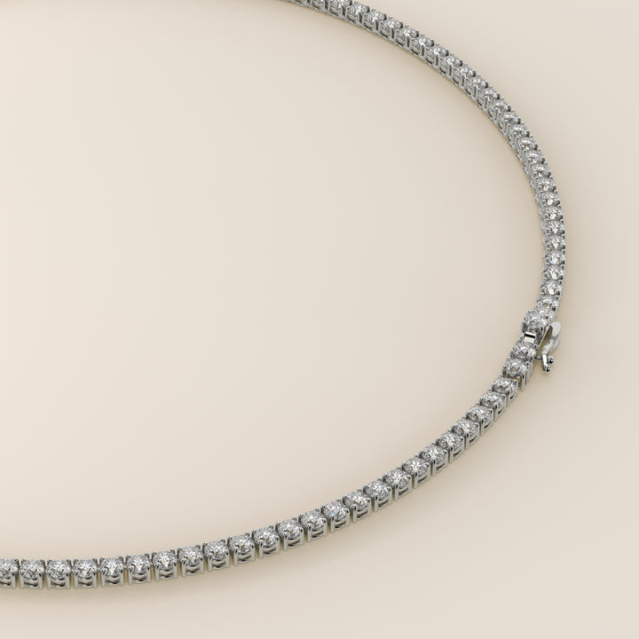 Chris - Lab Grown Diamond Tennis Necklace 42 cm - 15 ct