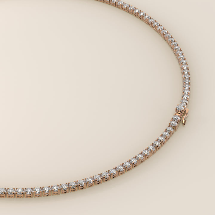 Chris - Lab Grown Diamond Tennis Necklace 42 cm - 15 ct