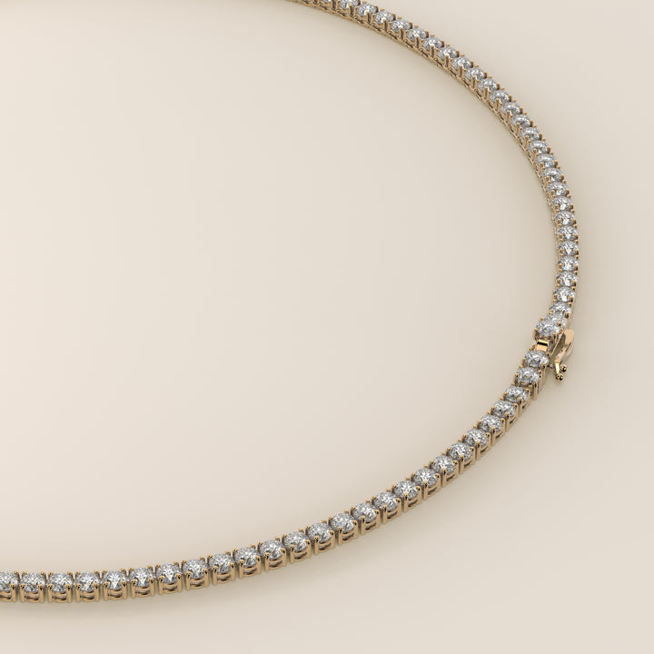 Chris - Lab Grown Diamond Tennis Necklace 42 cm - 15 ct