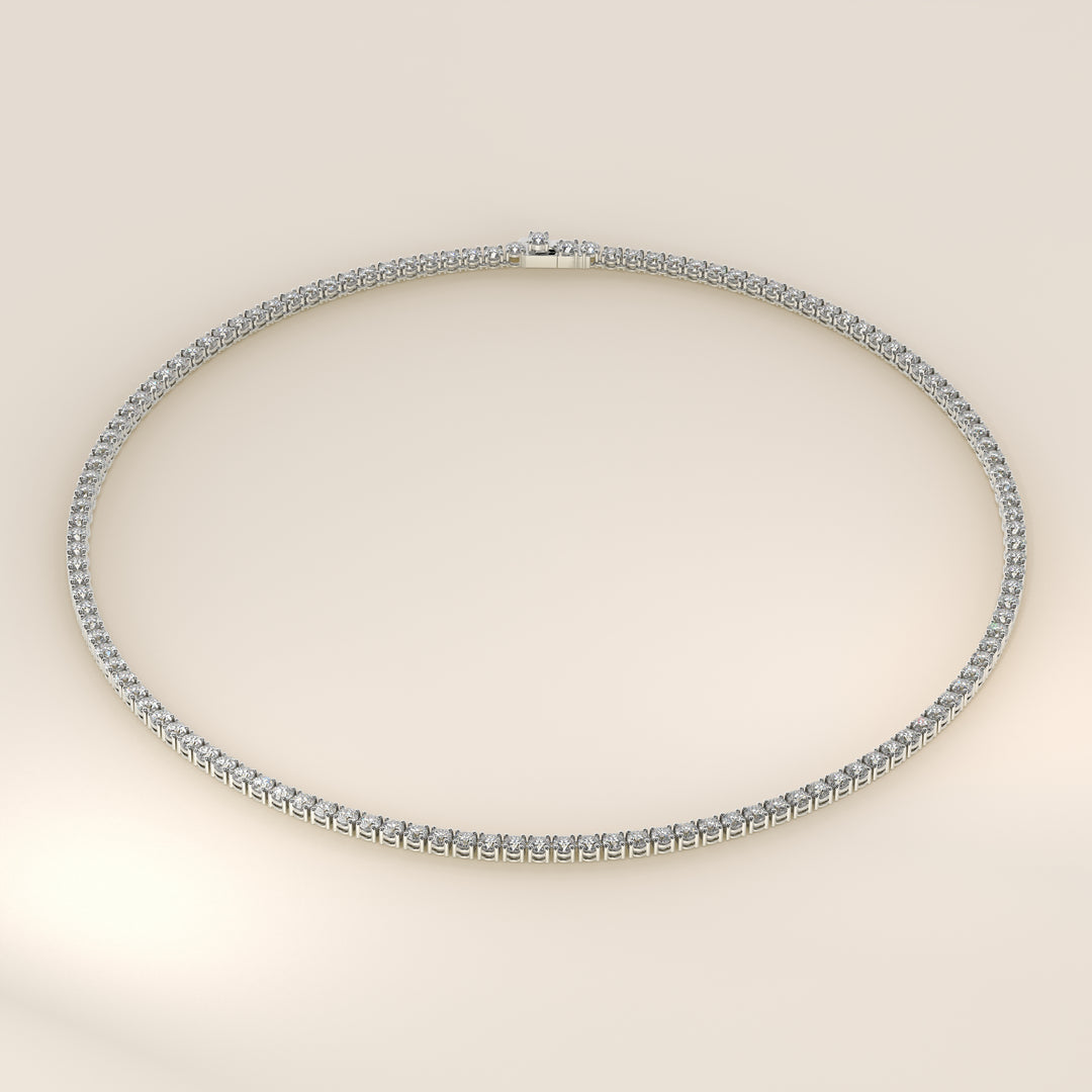 Chris - Lab Grown Diamond Tennis Necklace 42 cm - 15 ct