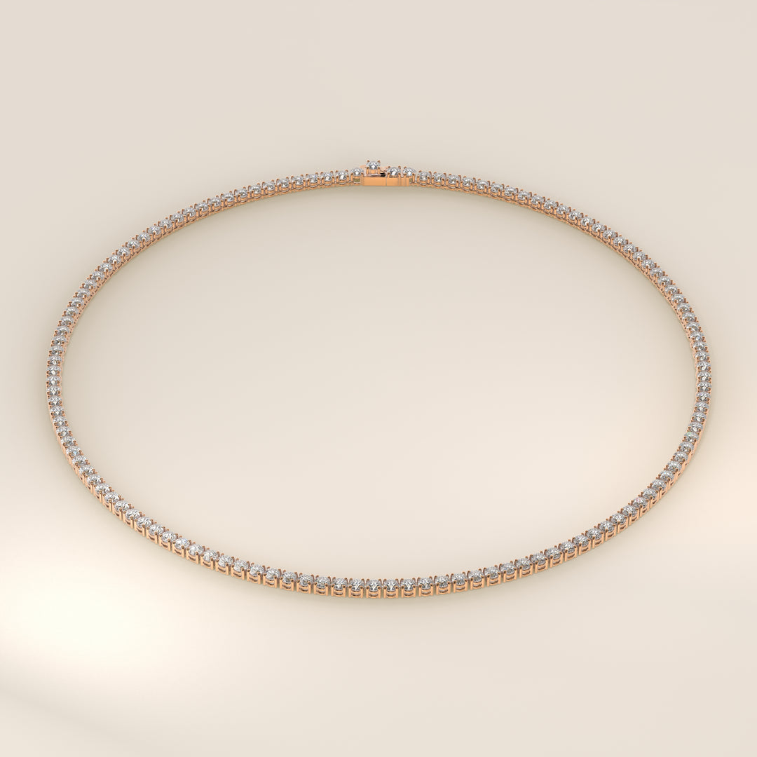 Chris - Lab Grown Diamond Tennis Necklace 42 cm - 15 ct