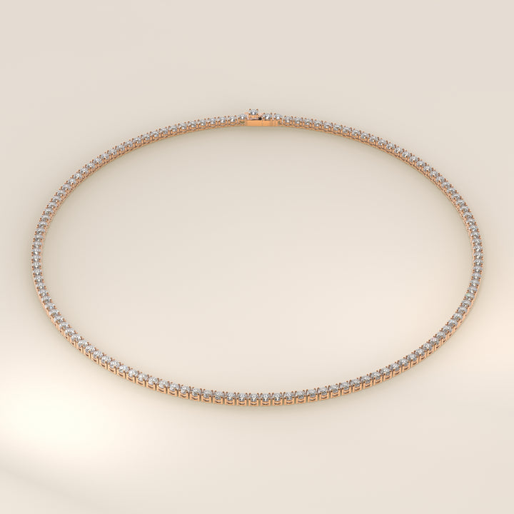 Chris - Lab Grown Diamond Tennis Necklace 42 cm - 15 ct