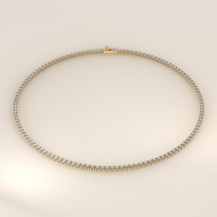 Chris - Lab Grown Diamond Tennis Necklace 42 cm - 15 ct
