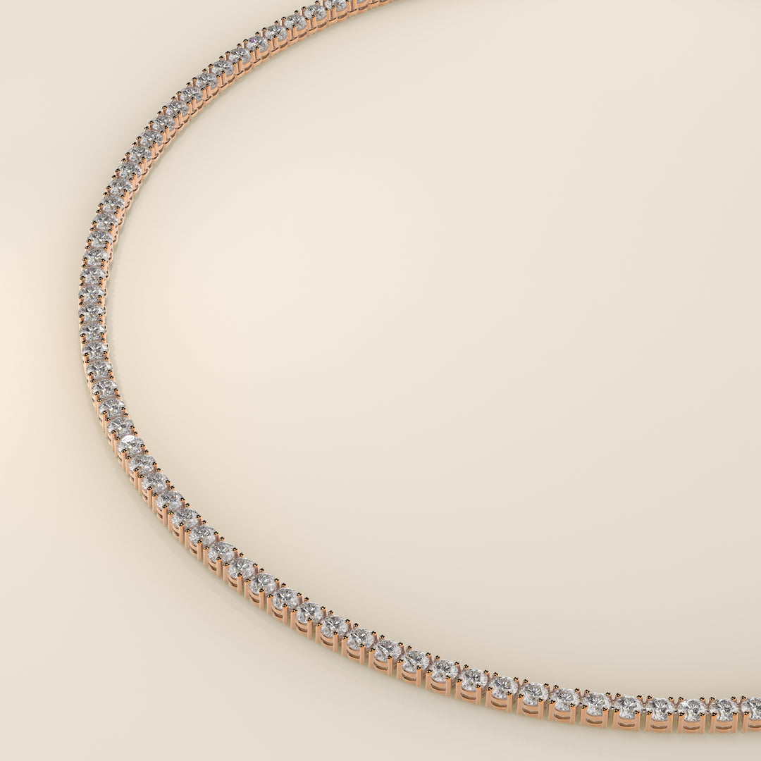 Chris - Lab Grown Diamond Tennis Necklace 42 cm - 15 ct