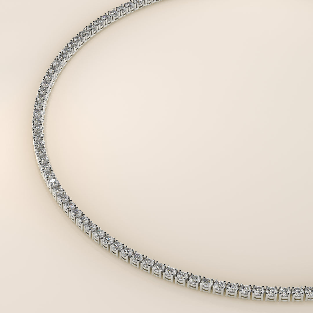 Chris - Lab Grown Diamond Tennis Necklace 42 cm - 15 ct
