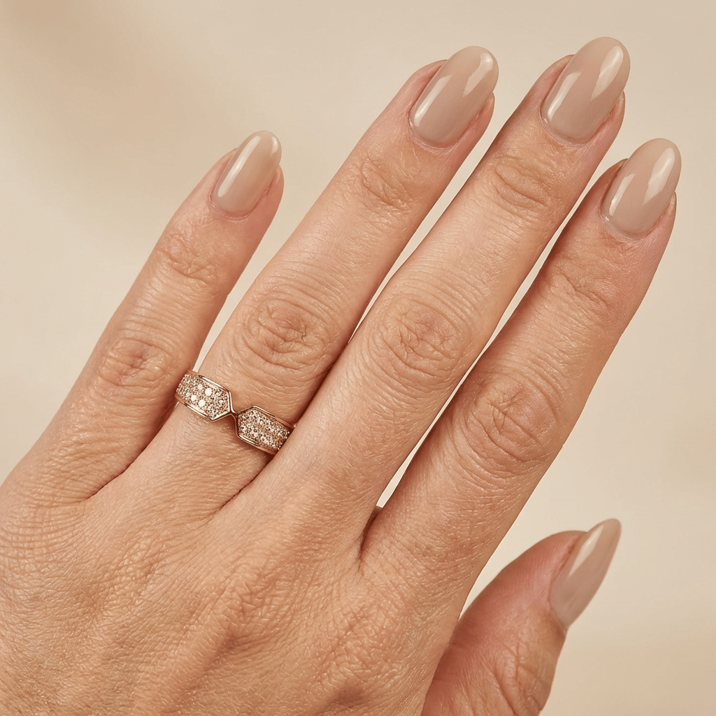 Pavé-Ring mit im Labor gezüchteten Diamanten