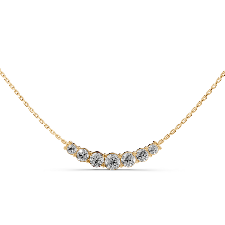 Diamond Bar Collier - 18K Goud