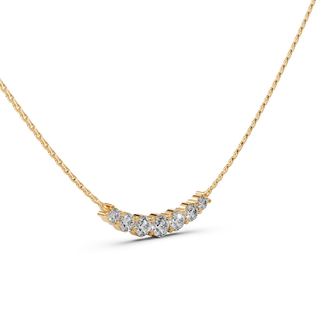 Diamond Bar Collier - 18K Goud