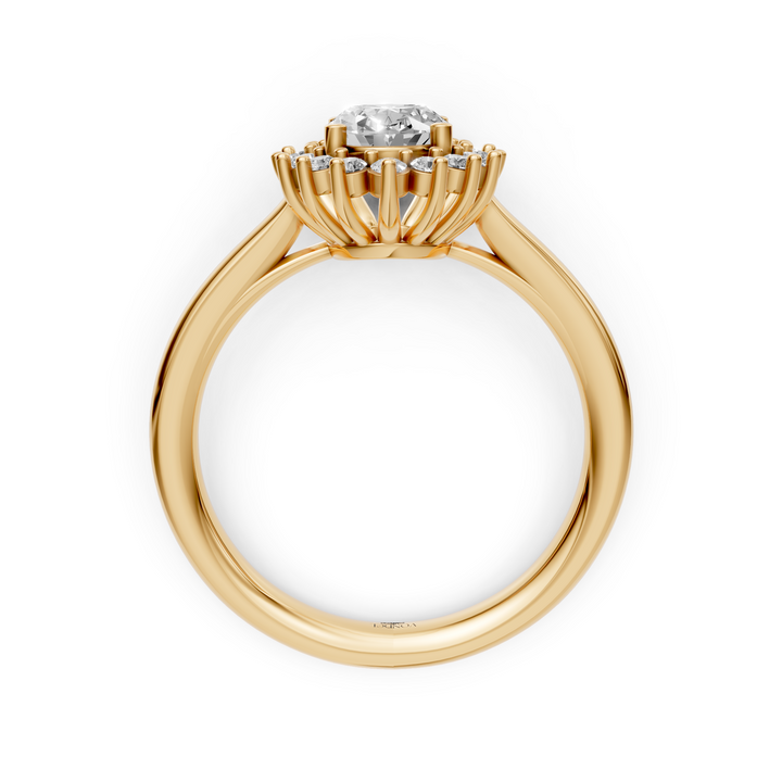 Oval Flower Ring - 1,10 ct