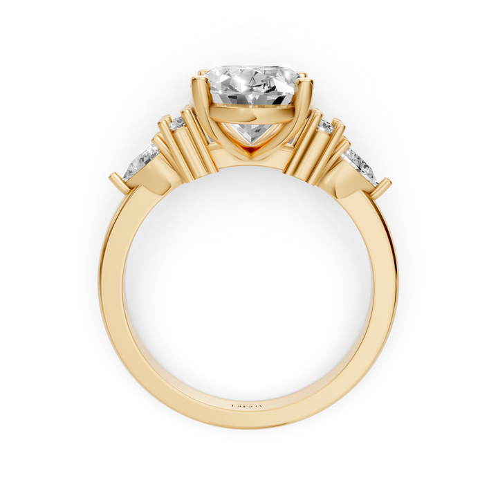 Oval Cluster Diamant Ring