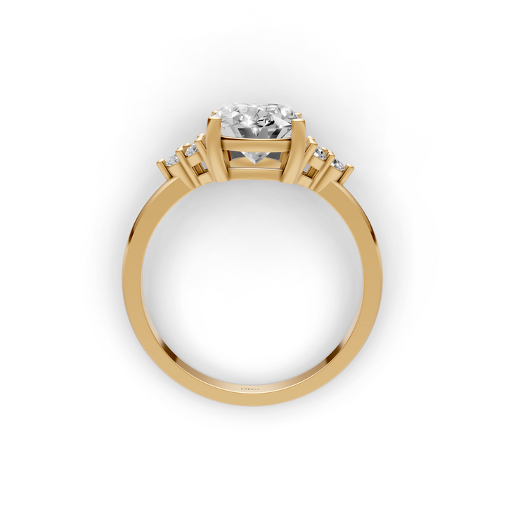 Oval Trilogy Cluster Ring - 2.17 ct
