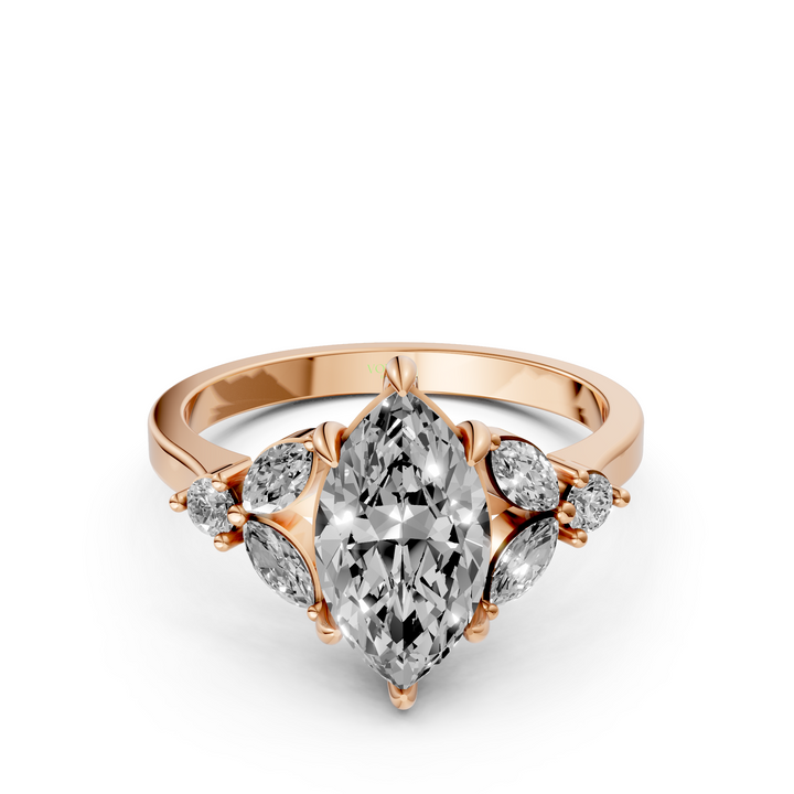 Marquise Multi Diamanten Ring - 1,96 ct