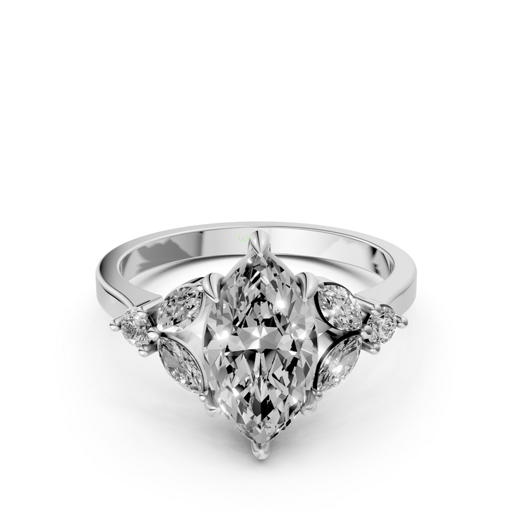 Marquise Multi Diamanten Ring - 1,96 ct