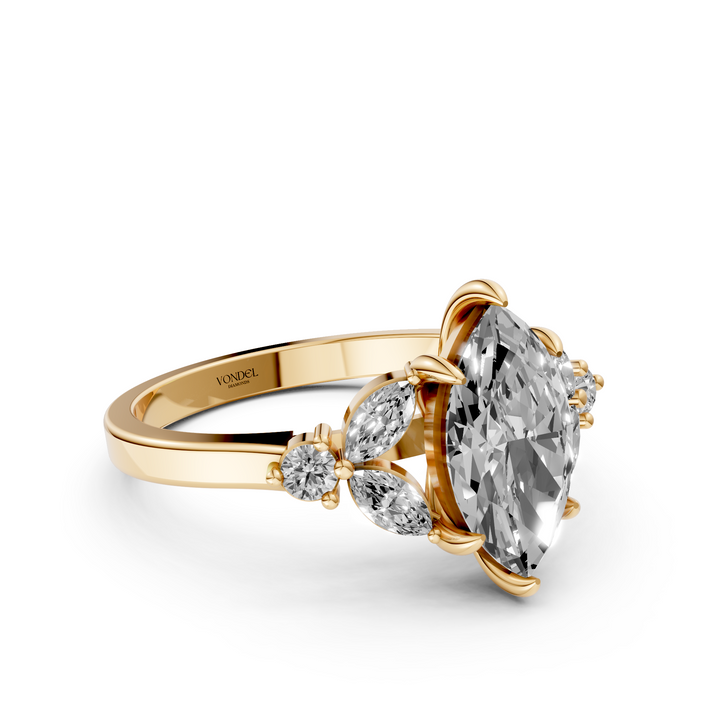 Marquise Multi Diamanten Ring - 1,96 ct