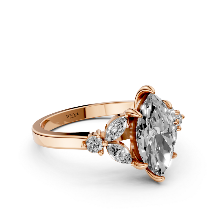 Marquise Multi Diamanten Ring - 1,96 ct