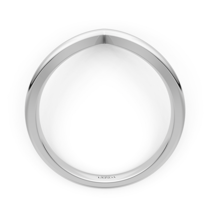 V-Vormige Brede Ring - 18K Geelgoud