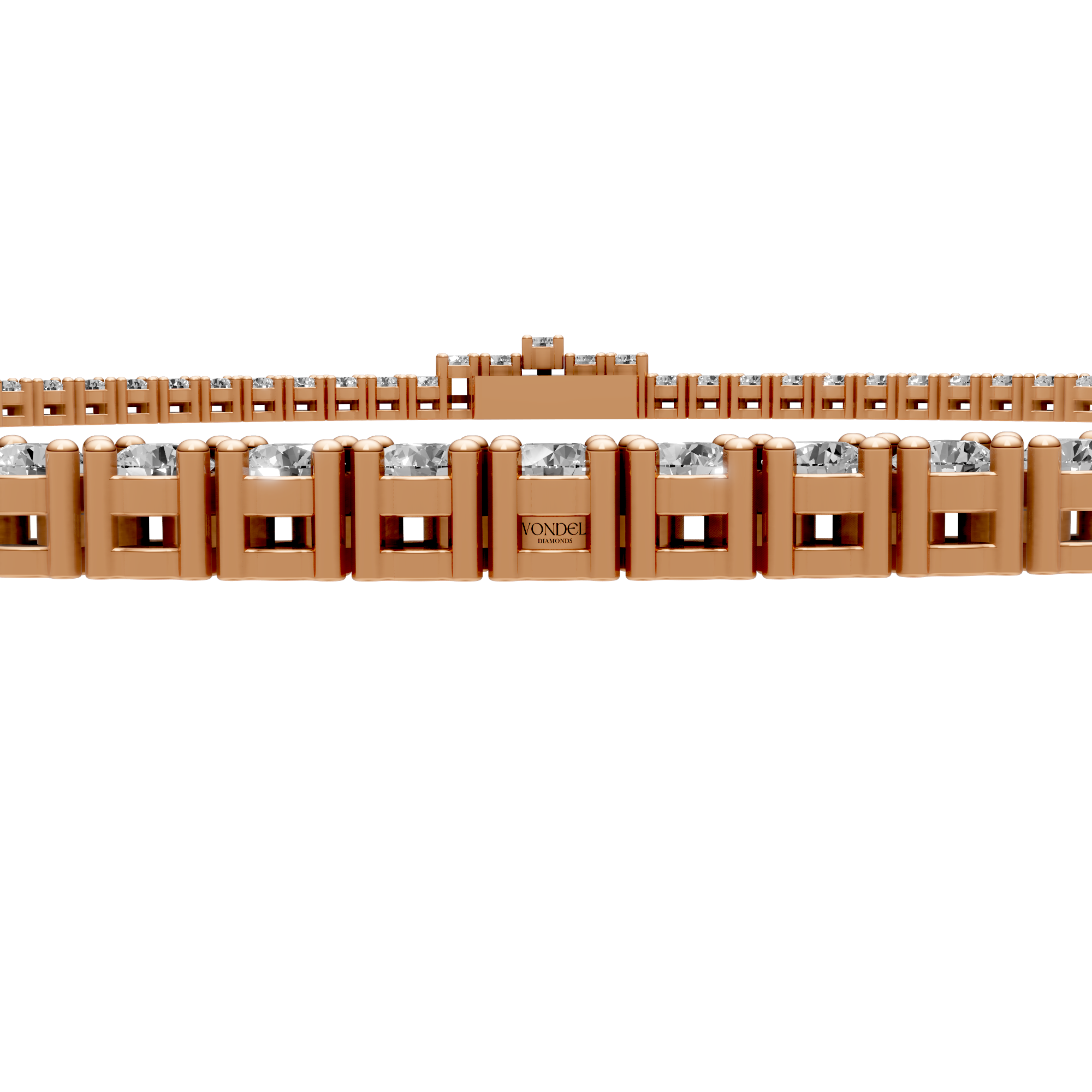 Paige - In Stock - Tennis Choker Lab Grown Diamond Necklace - 18K Gold - 8,00 ct