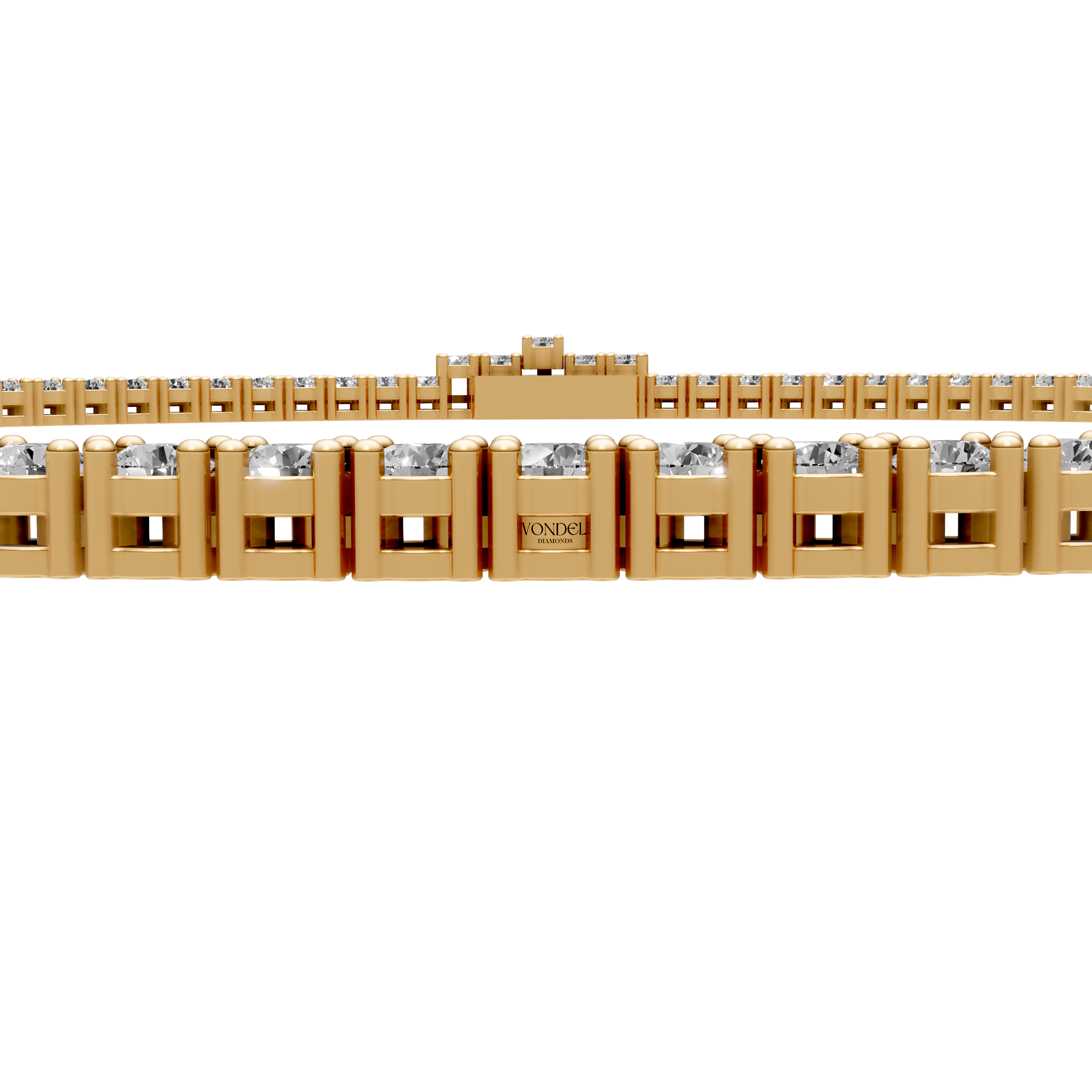 Paige - In Stock - Tennis Choker Lab Grown Diamond Necklace - 18K Gold - 8,00 ct