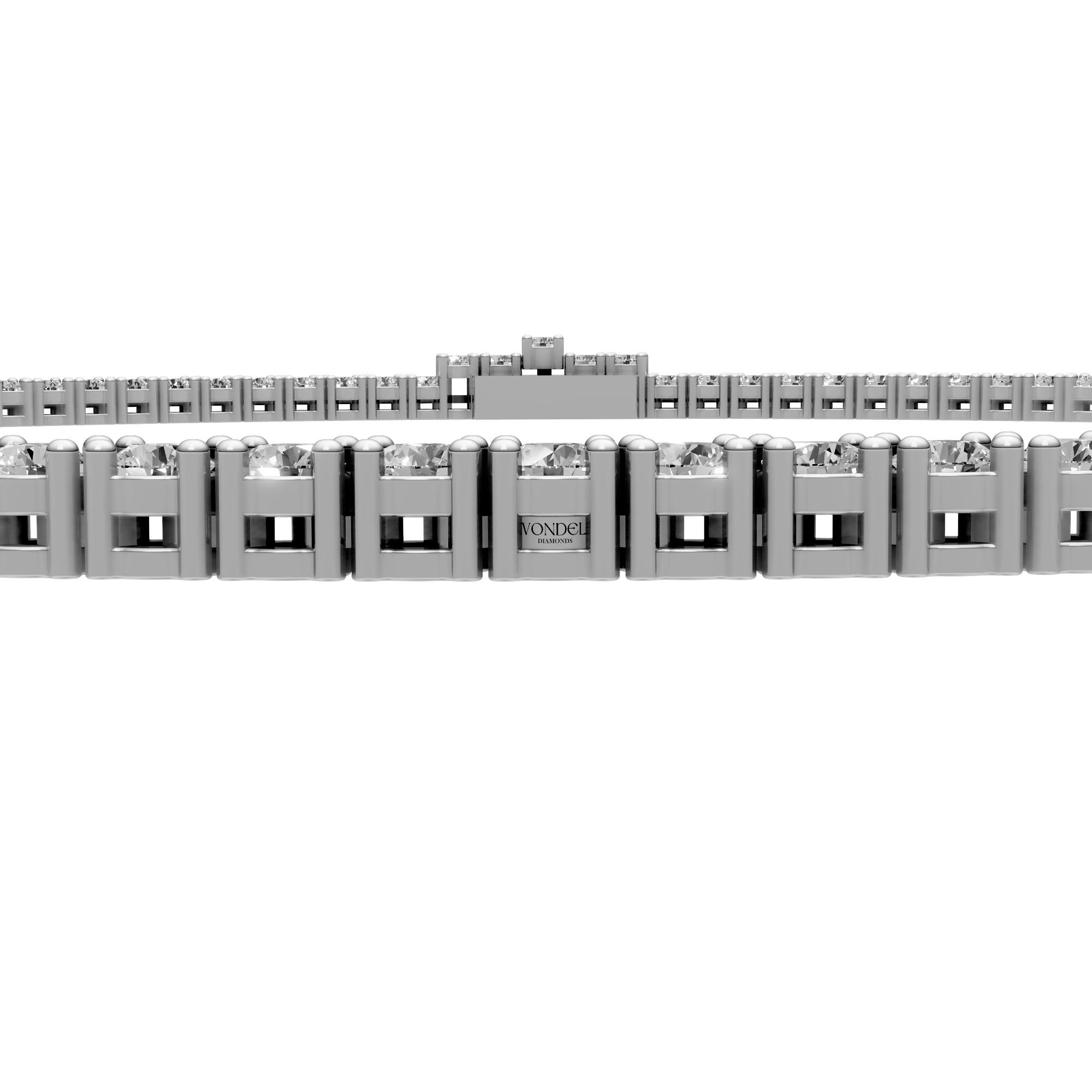 Paige - In Stock - Tennis Choker Lab Grown Diamond Necklace - 18K Gold - 8,00 ct