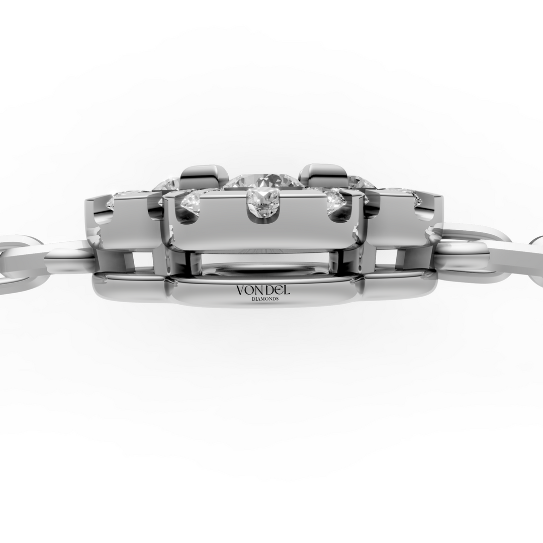 Armband Pave Flower - 18k Geelgoud -3,2 ct