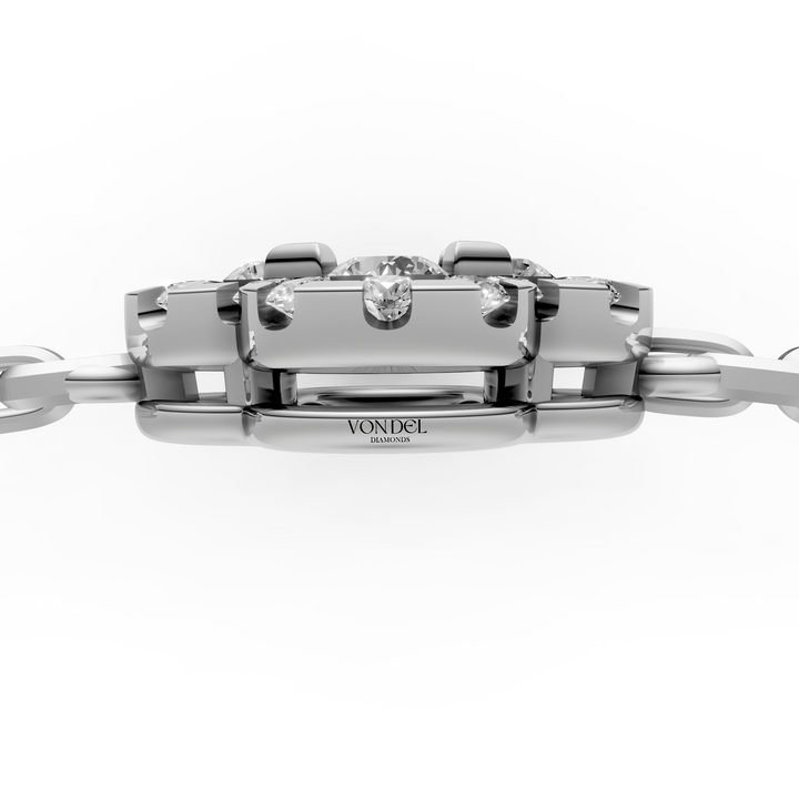 Armband Pave Flower - 18k Geelgoud -3,2 ct