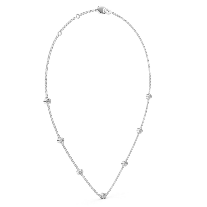 Diamant Station Collier - 18K Goud