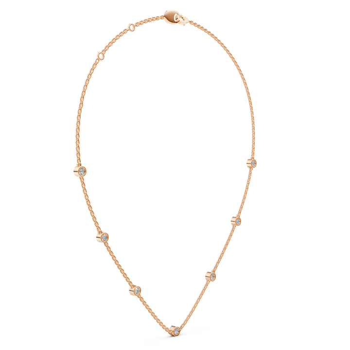 Diamant Station Collier - 18K Goud