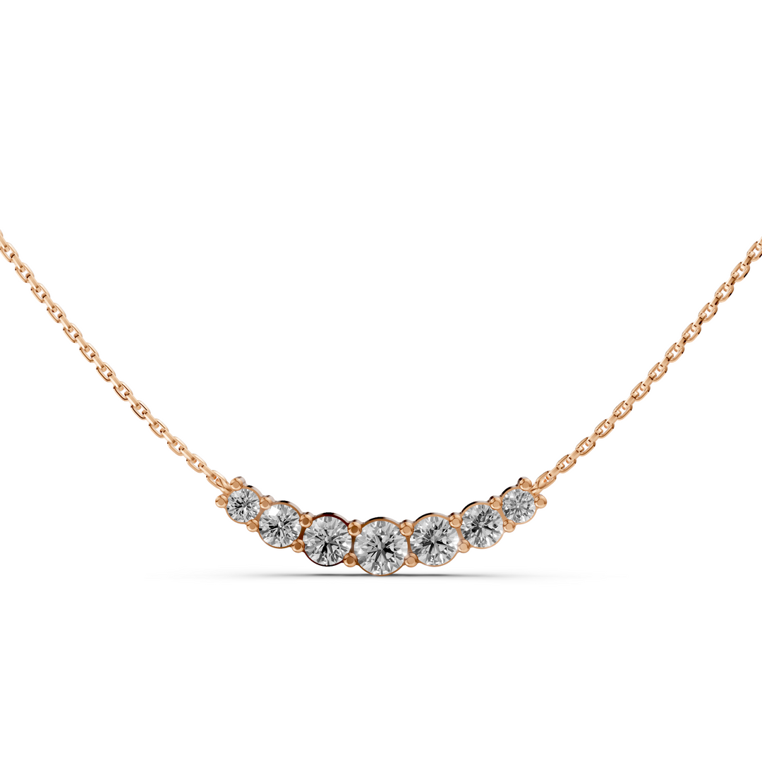 Diamond Bar Collier - 18K Goud