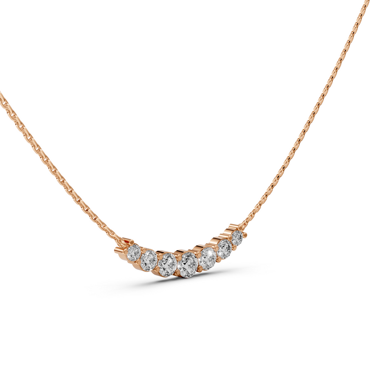 Diamond Bar Collier - 18K Goud