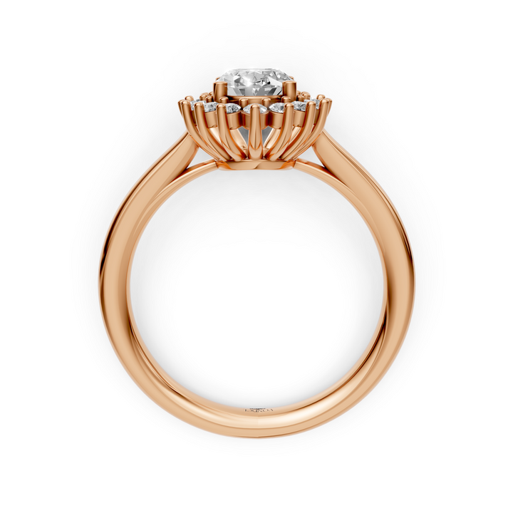 Oval Flower Ring - 1,10 ct