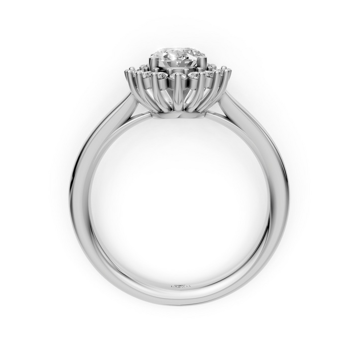 Oval Flower Ring - 1,10 ct