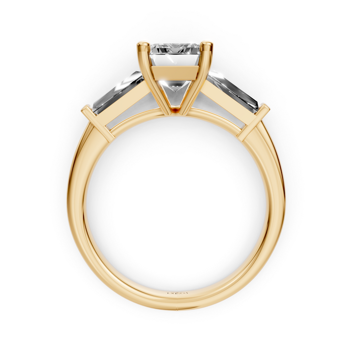 Emerald Baguette Trilogyy Ring - 2,72 ct