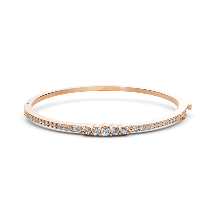 Bangle met Verloop in Diamant-Grootte - 18k Goud - 1,3 ct