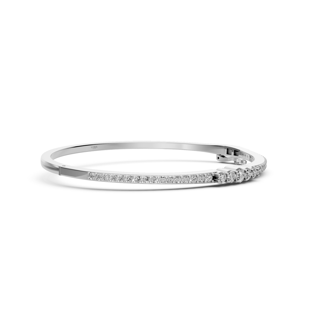 Bangle met Verloop in Diamant-Grootte - 18k Goud - 1,3 ct