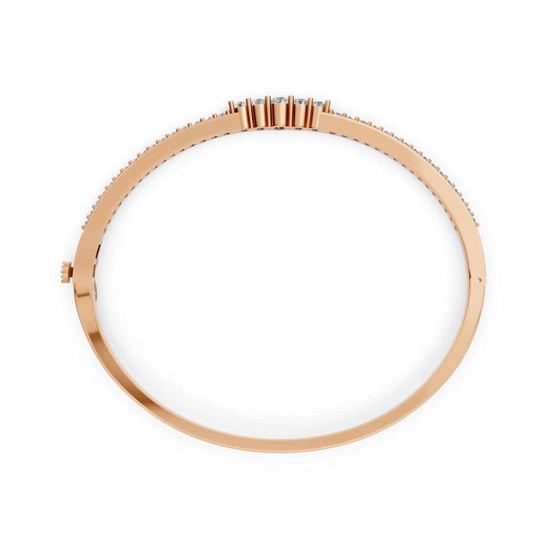 Bangle met Verloop in Diamant-Grootte - 18k Goud - 1,3 ct