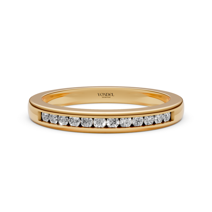 Rijring channel setting - 18K Geelgoud - 0,17 ct