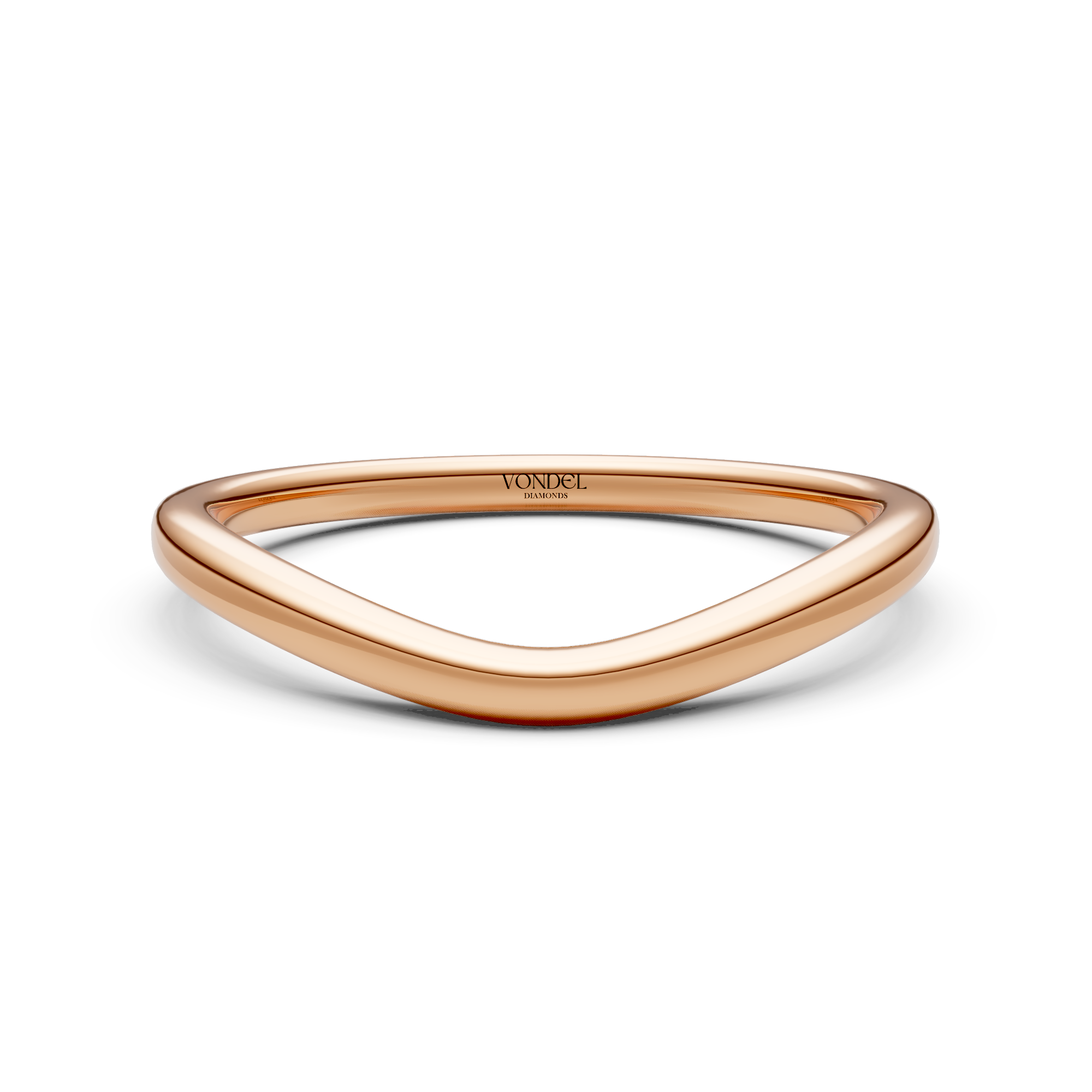 Amara - In Stock - Curved Stacking Ring Slim - 18K Gold