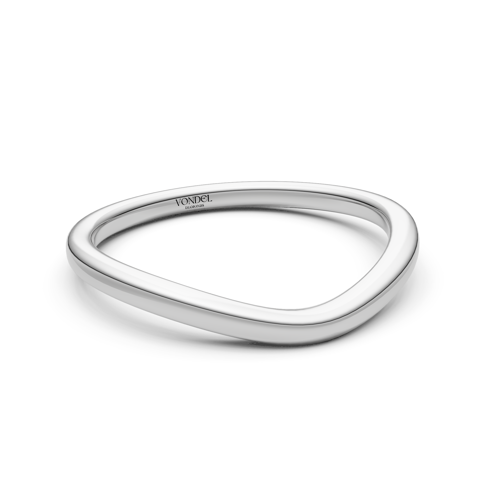 Amara - In Stock - Curved Stacking Ring Slim - 18K Gold