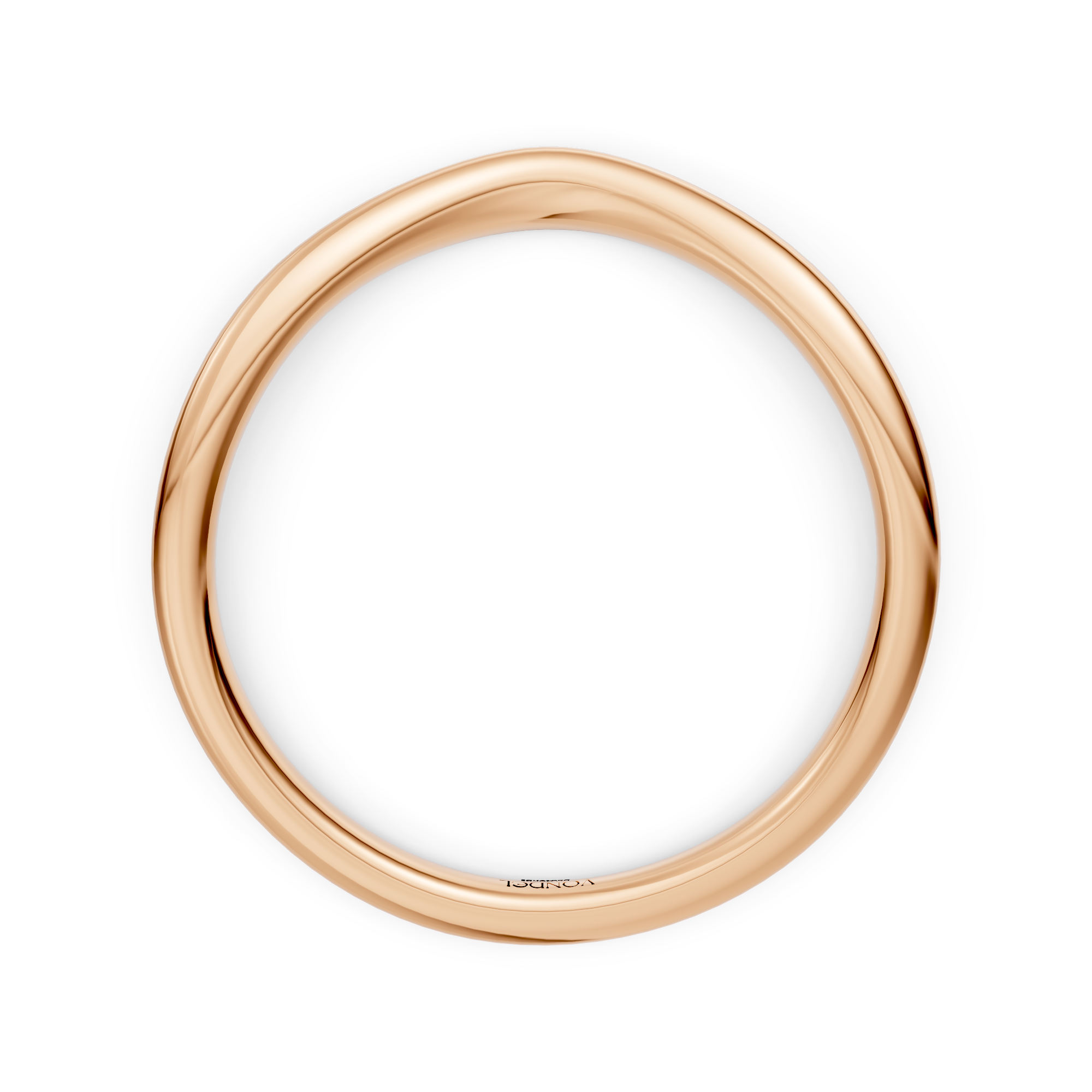 Amara - In Stock - Curved Stacking Ring Slim - 18K Gold