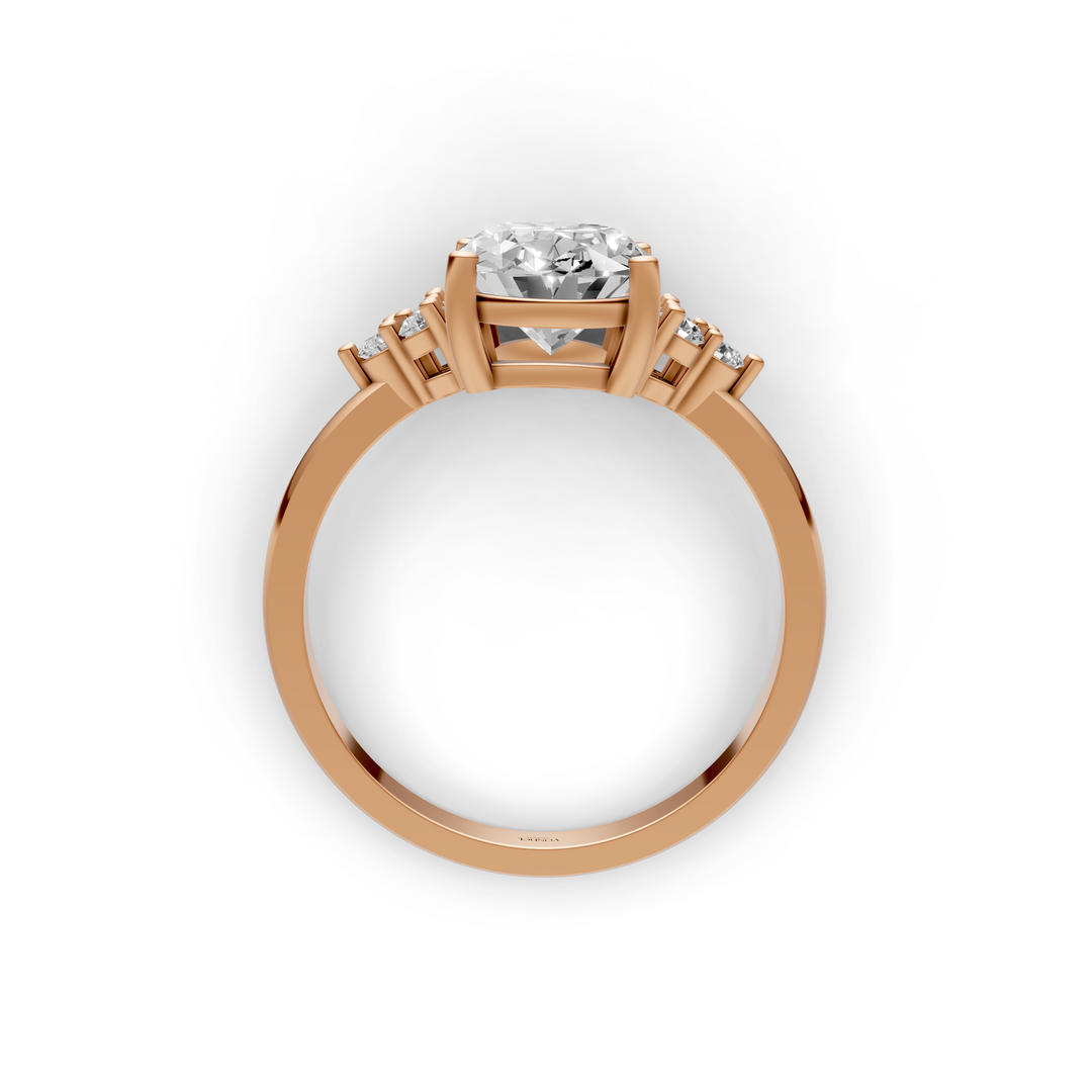 Oval Trilogy Cluster Ring - 2.17 ct