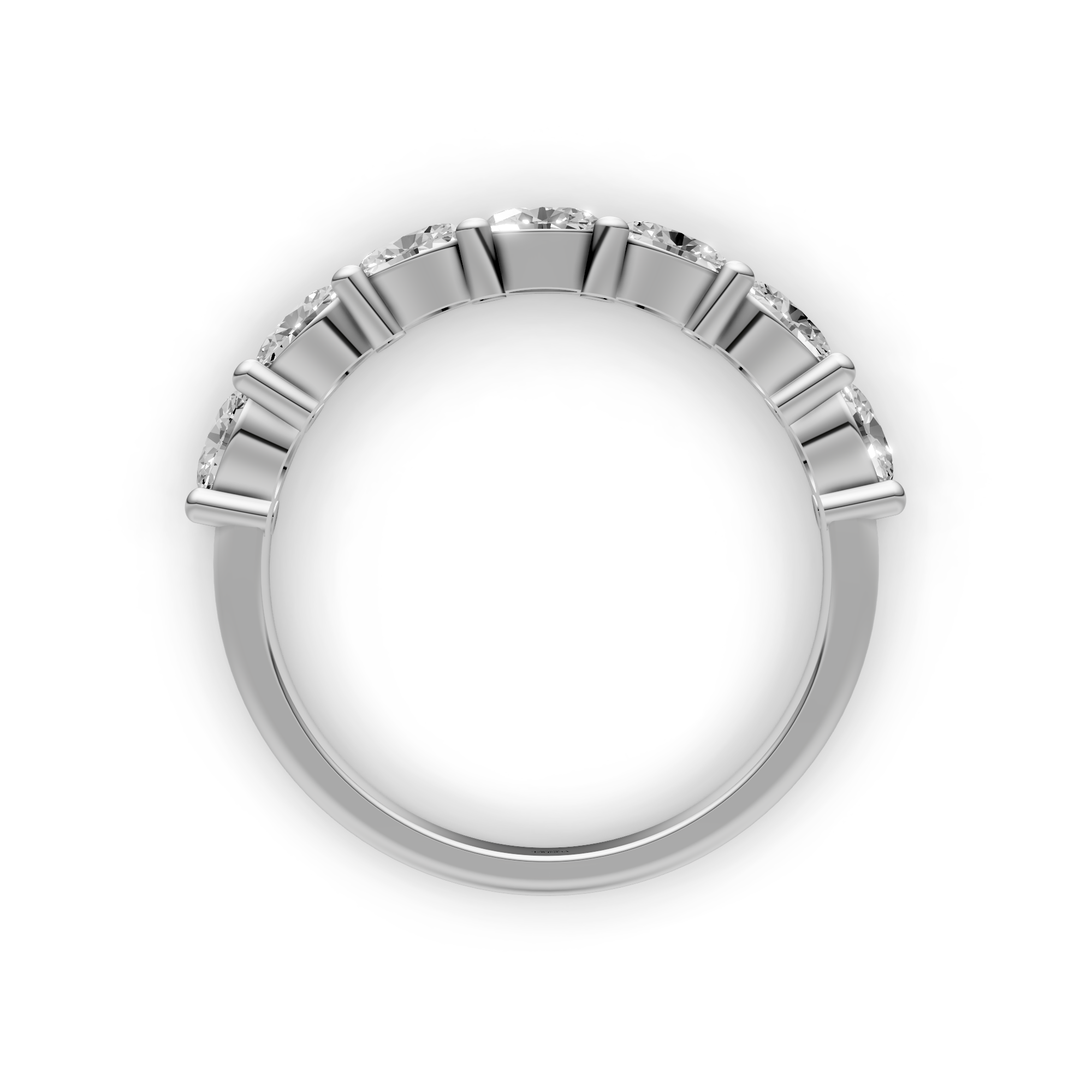 Faye - In Stock - Oval Lab Grown Diamond Row Ring East to West - 18K Gold - 1,04 ct