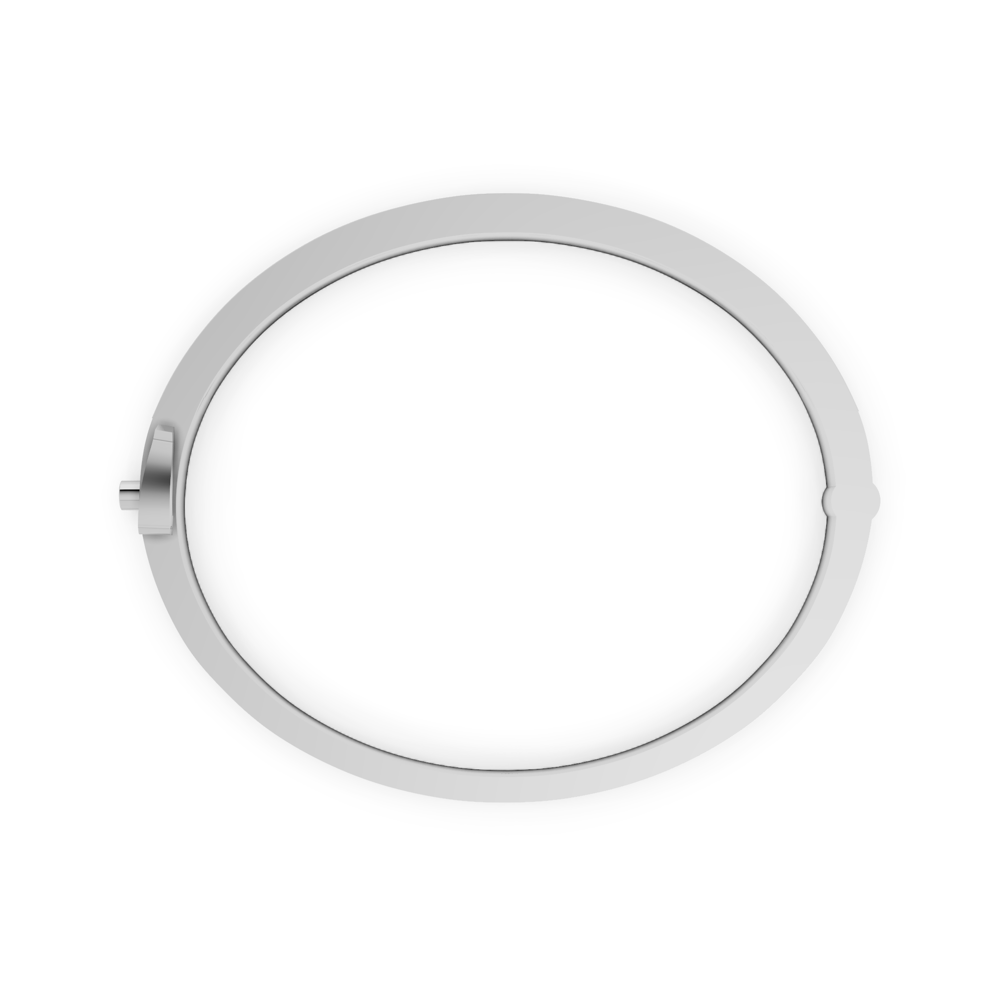 Adele - In Stock - Bangle with Lab Grown Diamond Channel Setting Wide - 18k Gold - 3,65 ct