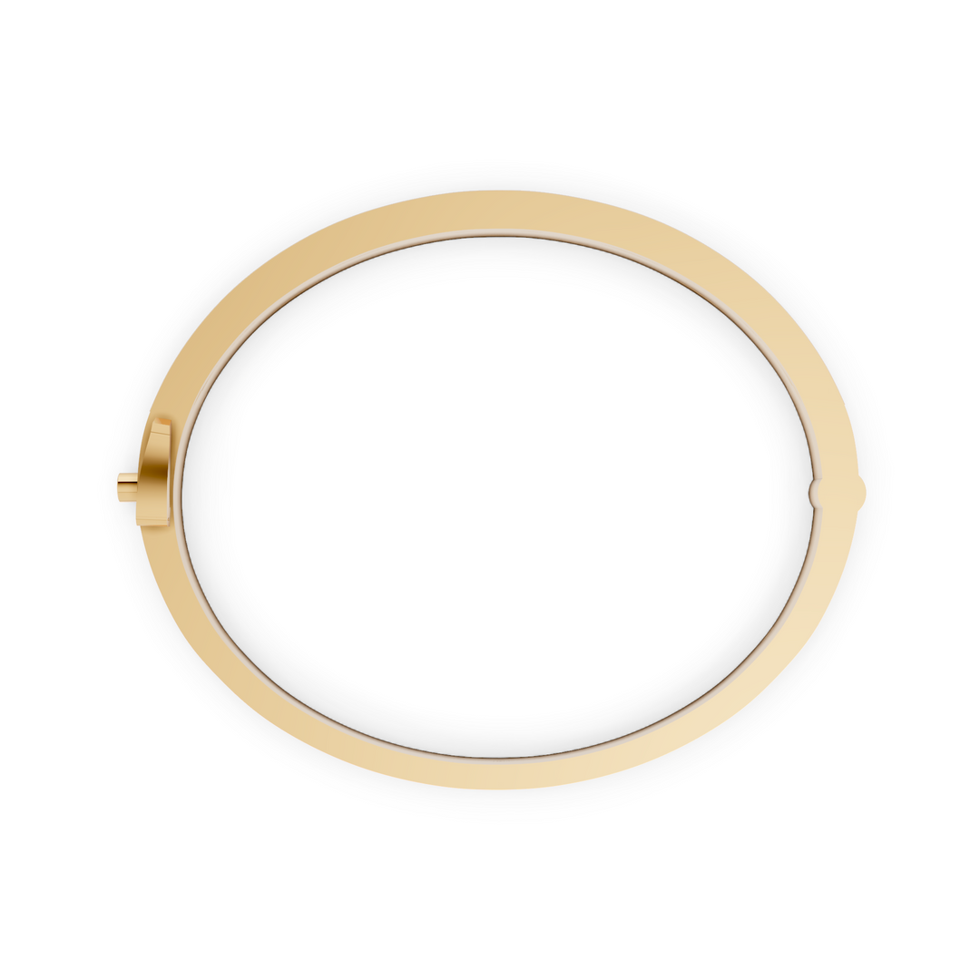 Bangle met Diamanten Channelzetting Wide - 18k Geelgoud - 3,65 ct