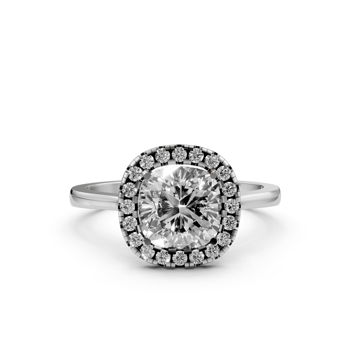 Cushion Halo Ring