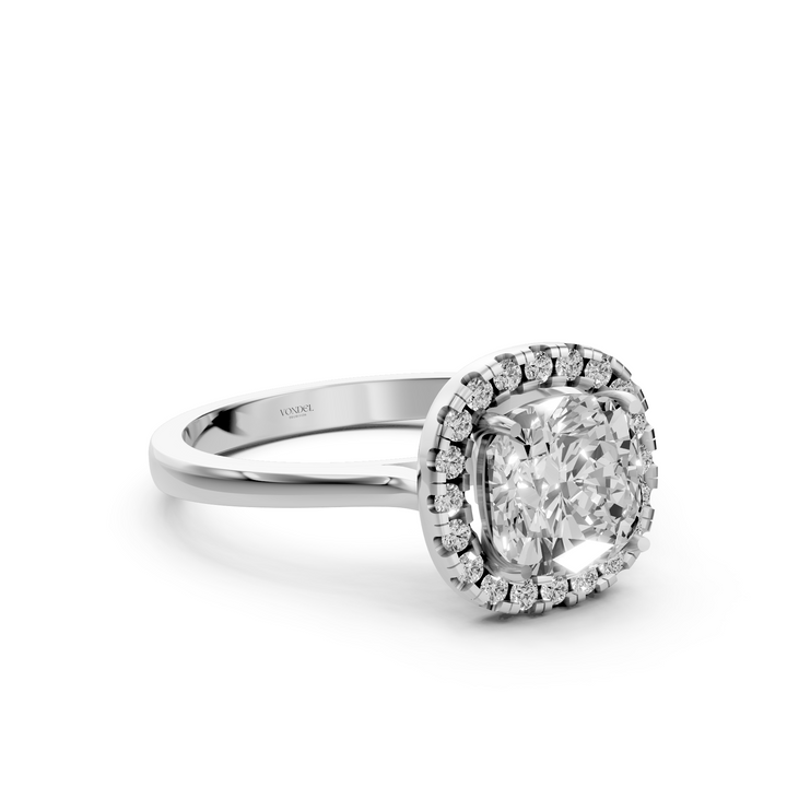 Cushion Halo Ring