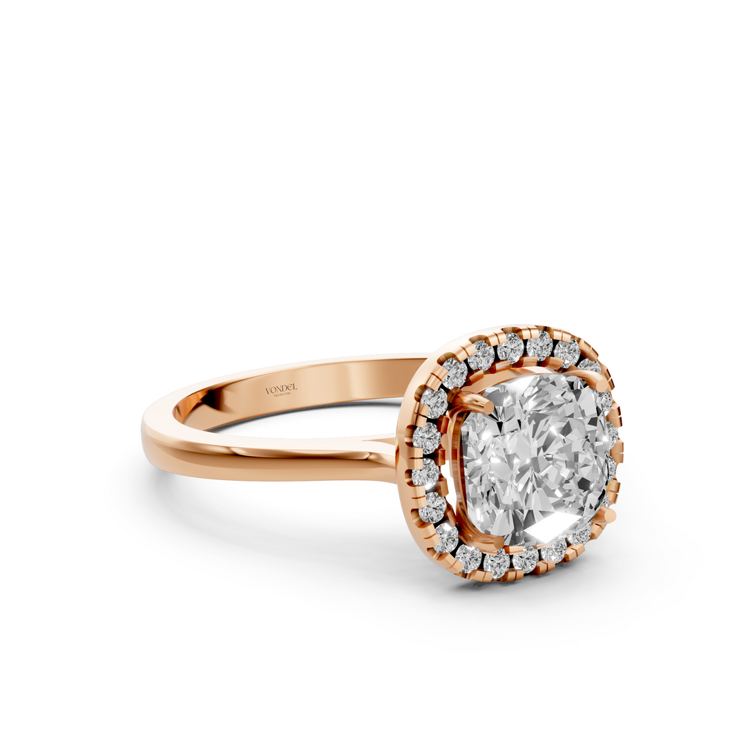 Cushion Halo Ring