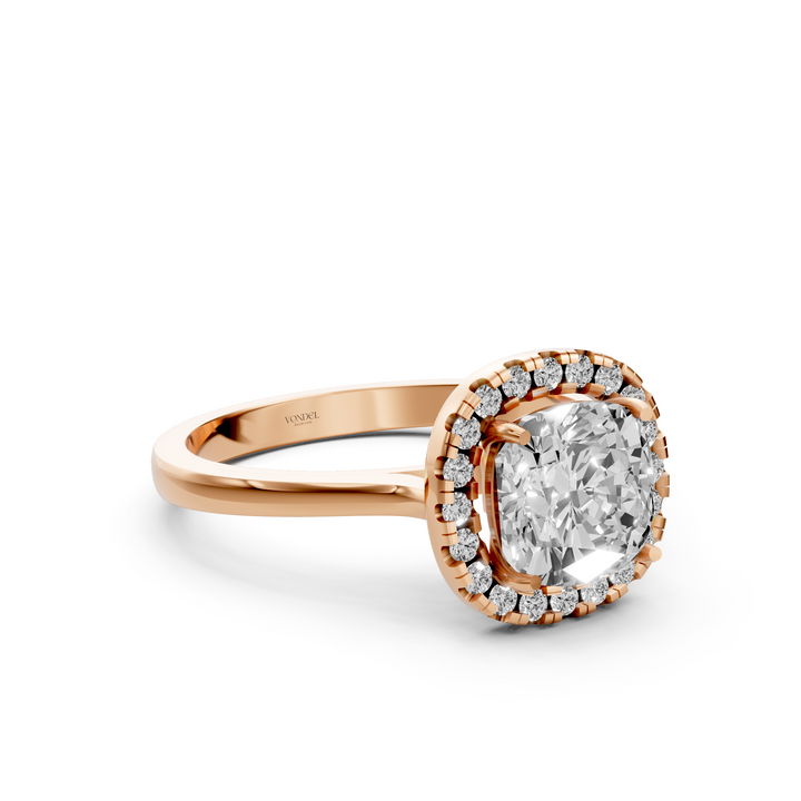 Cushion Halo Ring