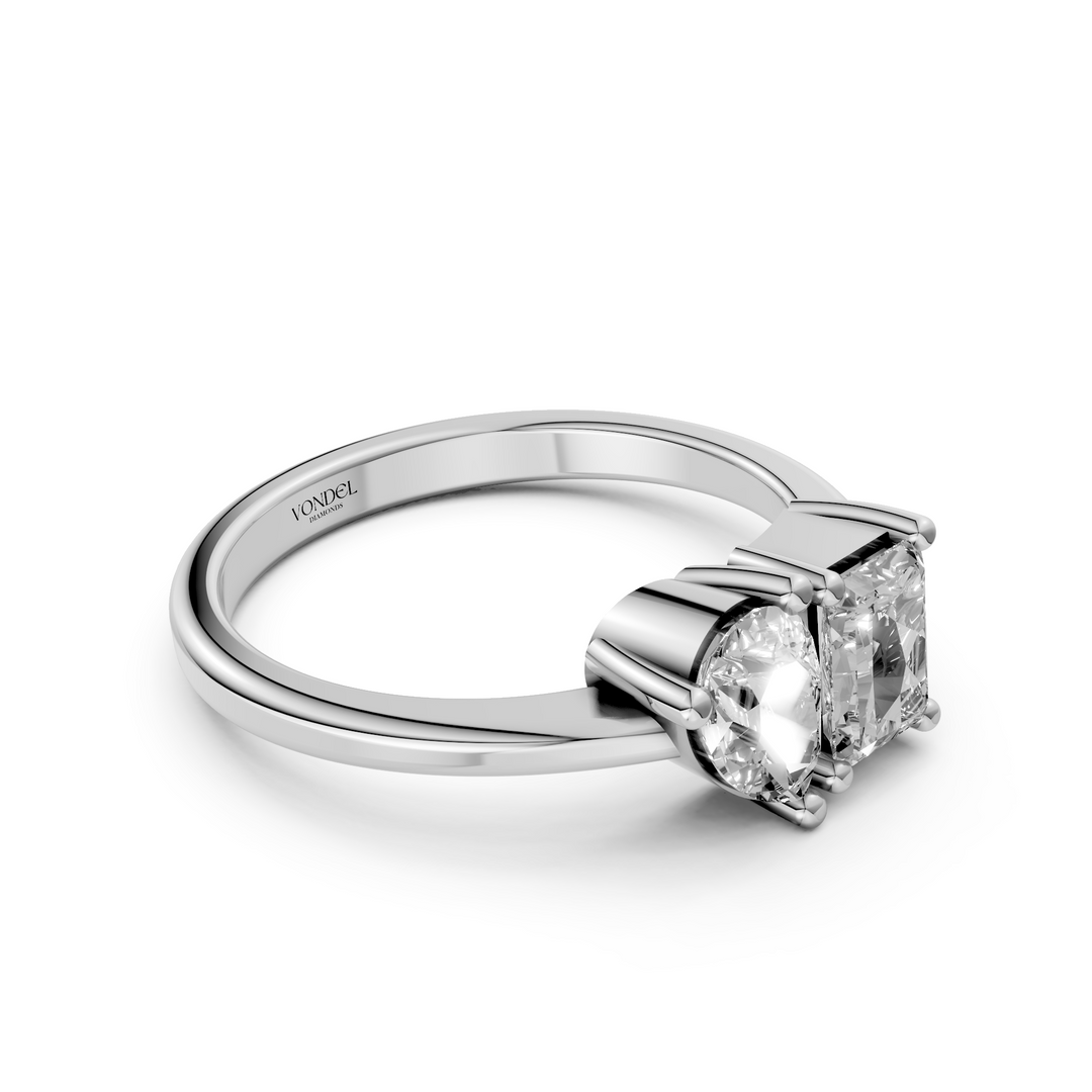 Toi et Moi Ring Radiant Pear - 1,0 ct