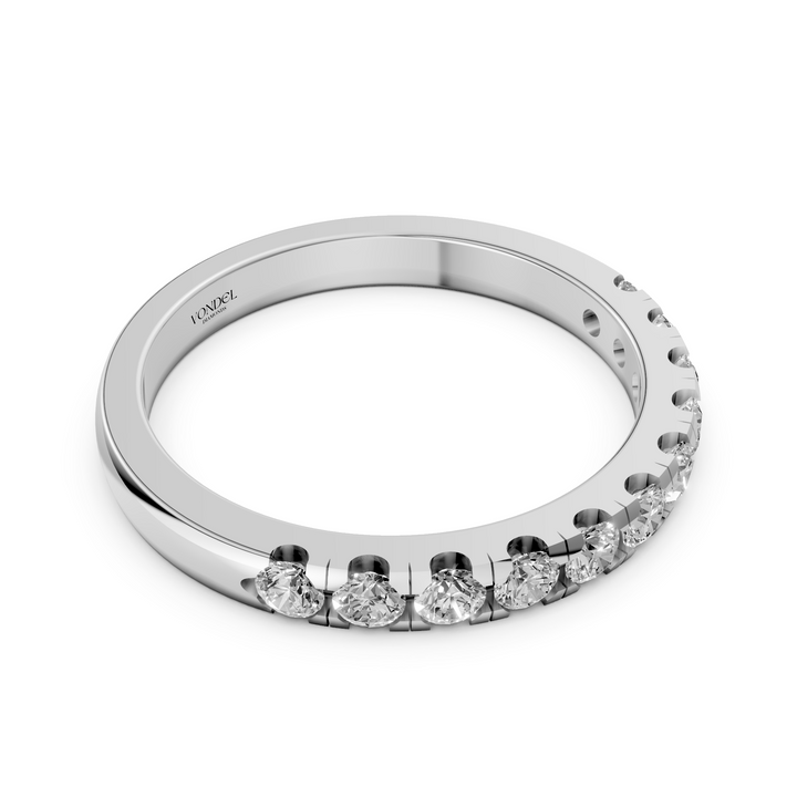 Diamanten Rijring Classic - 18K Witgoud